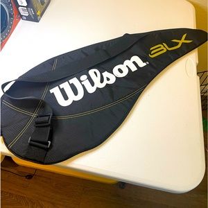 Wilson Tennis Bag 3lx Black And Tan